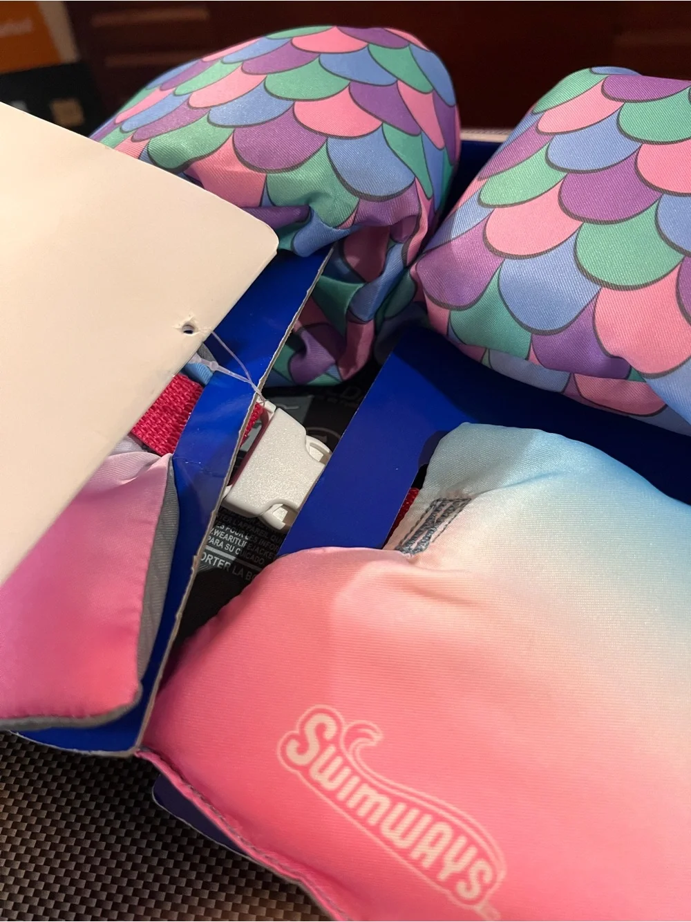 Disney Princess Ariel Kids Swim Trainer Life Jacket - Pink & Blue